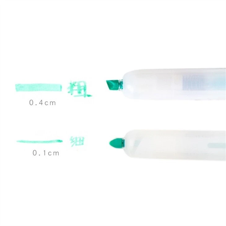 6pcs Mild Colors Retractable Highlighter